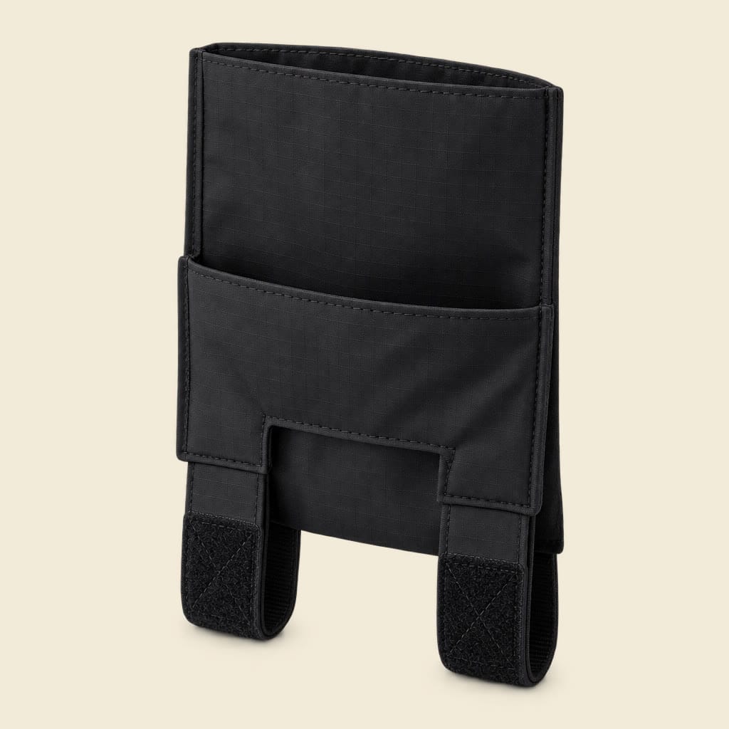 The Tuckaway pouch in black