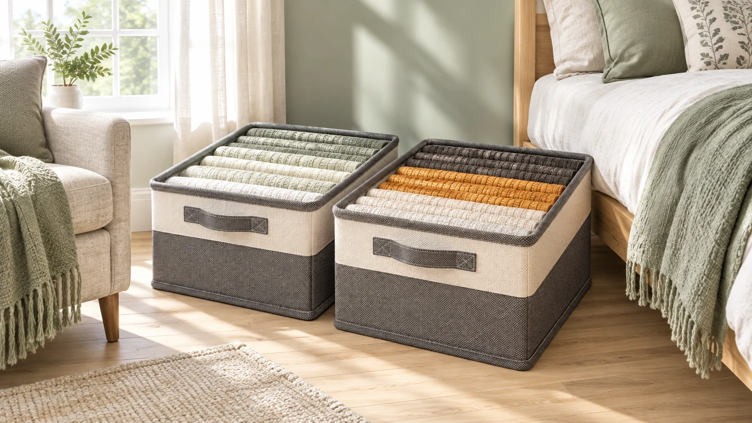 Fabric Bedding Storage Box